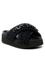 Inuikii Klapki Woven Stones 70103-106 Czarny. Czarne klapki damskie Inuikii, bez wzorów, z materiału, bez obcasa, bez zapięcia. Za 1,219.00 zł.