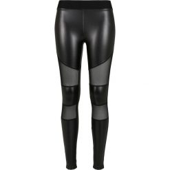 Damskie legginsy skórzane Urban Classics. Czarne legginsy damskie Urban Classics, bez wzorów, ze skóry. Za 162.00 zł.