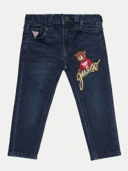 Guess Jeansy N4BA06 D4CA0 Granatowy Regular Fit. Niebieskie jeansy chłopięce Guess, z bawełny. Za 149.99 zł.