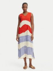 Iconique Sukienka letnia Casey IC26-081 Kolorowy Relaxed Fit. Sukienki damskie Iconique, bez wzorów, z bawełny, bez ramiączek. Za 399.99 zł.