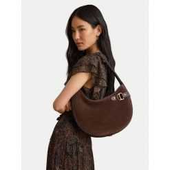 Torebka LAUREN RALPH LAUREN. Brązowe torebki klasyczne damskie Lauren Ralph Lauren, bez dodatków. Za 1,799.00 zł.