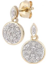 Revoni Złote kolczyki-wkrętki z diamentami rozmiar: onesize. Żółte kolczyki damskie Revoni, z diamentem, złote. Za 1,155.85 zł.