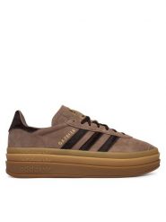 Adidas Sneakersy Gazelle Bold IH4202 Brązowy. Brązowe obuwie sportowe damskie Adidas, ze skóry, bez zapięcia. Za 528.99 zł.