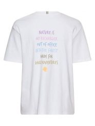 Camel Active Koszulka w kolorze białym rozmiar: XL. Białe bluzki damskie Camel Active, xl, bez wzorów, z bawełny, bez kołnierzyka, bez ramiączek. Za 73.99 zł.