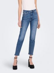ONLY Dżinsy - Slim fit - w kolorze niebieskim rozmiar: W30/L30. Niebieskie jeansy damskie Only, z podwyższonym stanem. Za 109.78 zł.