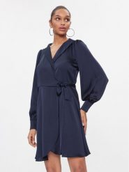 Vila Sukienka koktajlowa Ravenna 14084510 Granatowy Regular Fit. Niebieskie sukienki damskie Vila, bez wzorów, z syntetyku, wizytowe, bez ramiączek. Za 149.99 zł.