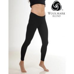 Bielizna termoaktywna Woolona Merino - legginsy damskie. Czarna legginsy damskie WOOLONA, l, bez wzorów. W wyprzedaży za 171.00 zł.