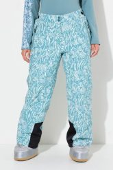 Damskie Spodnie narciarskie wodoodporny regulowane zapięcie na rzep z recyklingu. Zielone spodnie sportowe damskie Ulla Popken, plus size, bez wzorów, z elastanu, narciarskie. Za 639.99 zł.