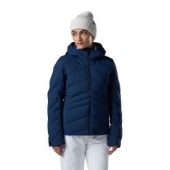 Damska kurtka narciarska Rossignol Staci NF. Niebieskie kurtki sportowe damskie Rossignol, na zimę, bez wzorów, bez kaptura. Za 1,372.50 zł.