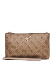 Guess Kosmetyczka Laurel II Slg SWSG74 59145 Brązowy. Brązowe kosmetyczki damskie Guess, z aplikacjami, ze skóry. Za 219.99 zł.