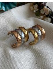 Luseera Kolczyki-półkreole rozmiar: onesize. Czerwone kolczyki damskie Luseera, ze stali. Za 34.99 zł.