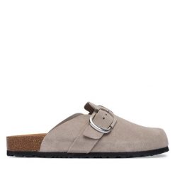 Klapki Tamaris. Szare klapki damskie Tamaris, bez wzorów, bez obcasa, bez zapięcia. Za 329.99 zł.