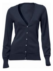 Heine Kardigan w kolorze granatowym rozmiar: 48. Niebieskie kardigany damskie Heine, bez wzorów, z bawełny. Za 104.99 zł.