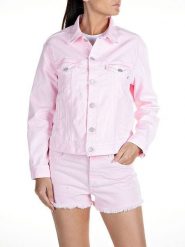 Replay Kurtka dżinsowa w kolorze jasnoróżowym rozmiar: XL. Różowe kurtki damskie Replay, xl, bez wzorów, bez kaptura. Za 266.01 zł.