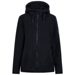 Damska Bluza Polarowa Leila DLX. Czarne bluzy damskie Trespass, na zimę, m, bez wzorów, z materiału, z kapturem. Za 198.99 zł.