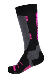Skarpety narciarskie Blizzard Wool Sport Ski Merino black/pink. Czarne skarpetki damskie BLIZZARD, bez wzorów, z bawełny. Za 59.00 zł.