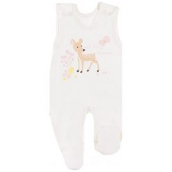 Ewa Klucze Śpioszki Dziewczęce Family Sarenka 86 Beige. Brązowe śpiochy niemowlęce Ewa Klucze, z nadrukiem, z bawełny. Za 35.00 zł.