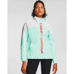 Kurtka damska Under Armour Recover Woven CB Jacket. Białe kurtki damskie Under Armour, bez wzorów, bez kaptura. Za 219.99 zł.