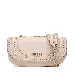 Torebka Guess. Brązowe torebki wieczorowe damskie Guess, z aplikacjami, bez dodatków. Za 469.99 zł.