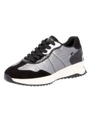 Rieker Sneakersy w kolorze srebrno-czarnym rozmiar: 38. Czarne obuwie sportowe damskie Rieker, bez zapięcia. Za 176.08 zł.