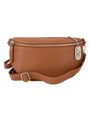 Anna Morellini Skórzana saszetka "Berenice" w kolorze jasnobrązowym - 25 x 14 x 1 cm rozmiar: onesize. Brązowe nerki i saszetki damskie Anna Morellini, bez wzorów, z materiału. Za 173.99 zł.