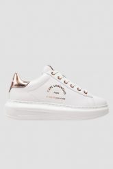 KARL LAGERFELD Białe damskie sneakersy skórzane KAPRI Maison, Rozmiar 38. Białe obuwie sportowe damskie KARL LAGERFELD, ze skóry, bez zapięcia. W wyprzedaży za 689.99 zł.