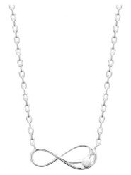 L'Atélier Précieux Srebrny naszyjnik z elementem ozdobnym - dł. 45 cm rozmiar: onesize. Szare naszyjniki damskie l'Atelier precieux, z cyrkonią, srebrne. Za 173.99 zł.