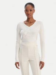 Guess Sweter W6RR50 Z2NQ2 Écru Regular Fit. Swetry klasyczne damskie Guess, m, z wiskozy, bez kołnierzyka. Za 349.99 zł.