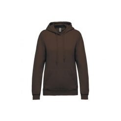 Bluza damska z kapturem Kariban. Brązowe bluzy damskie KARIBAN, xl, bez wzorów, z bawełny, z kapturem. Za 181.00 zł.