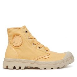 Trapery Palladium. Żółte trapery damskie Palladium, bez zapięcia. Za 269.99 zł.