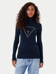 Guess Golf W5BR39 Z2NQ2 Granatowy Regular Fit. Niebieskie golfy damskie Guess, m, z aplikacjami, z wiskozy, bez ramiączek. Za 241.50 zł.