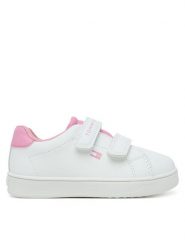 Tommy Hilfiger Sneakersy Low Cut Velcro Sneaker T1A9-33965-1355 M Biały. Białe buty sportowe dziewczęce Tommy Hilfiger, ze skóry, bez zapięcia. Za 209.99 zł.