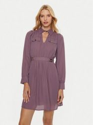 ARTIGLI Sukienka codzienna ACAB000482 Fioletowy Regular Fit. Fioletowe sukienki damskie Artigli, bez wzorów, z syntetyku, bez ramiączek. Za 339.99 zł.