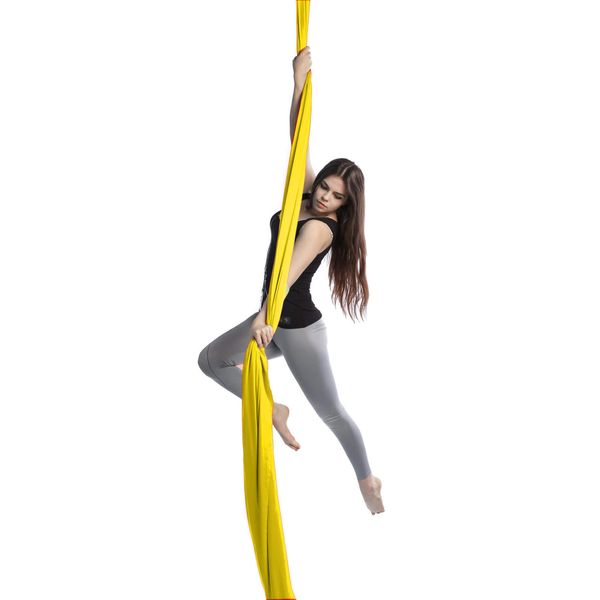 Full set aerial do domu hamak chusta akrobatyczna Taniec w powietrzu Just. Żółte chusty damskie TANIEC W POWIETRZU, bez wzorów. Za 619.00 zł.