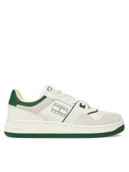 Tommy Jeans Sneakersy Tjw Retro Basket Washed Suede EN0EN02773 Biały. Białe obuwie sportowe damskie Tommy Jeans, z jeansu, bez zapięcia. Za 239.99 zł.