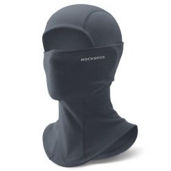 Czapka Sportowa Całkowita z Polaru Termicznego. Szare czapki damskie ROCKBROS, na zimę, bez wzorów, z materiału. Za 61.64 zł.