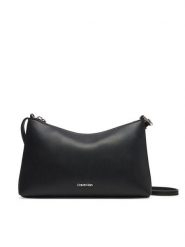 Calvin Klein Torebka Ck Must Conv Logo Jqd Strap Xbod LV04F3095G Czarny. Czarne torebki klasyczne damskie Calvin Klein, ze skóry, bez dodatków. Za 259.99 zł.