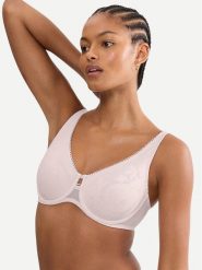 Triumph Biustonosz z fiszbiną Wild Rose Sensation 10205953 Różowy. Czerwone biustonosze Triumph, bez wzorów, z syntetyku. Za 172.00 zł.