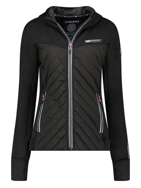 Geographical Norway Kurtka softshellowa w kolorze czarnym rozmiar: XXL. Czarne kurtki sportowe damskie Geographical Norway, xxl, bez wzorów, bez kaptura. Za 174.84 zł.