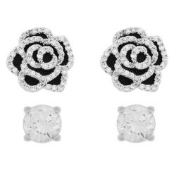 Zestaw kolczyków Jenny Fairy. Czarne kolczyki damskie Jenny Fairy. Za 39.99 zł.