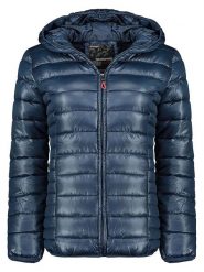 Geographical Norway Kurtka pikowana "Annecy" w kolorze granatowym rozmiar: XL. Niebieskie kurtki damskie Geographical Norway, xl, bez wzorów, bez kaptura. Za 114.17 zł.