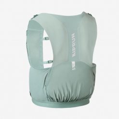 Kamizelka do biegania w terenie unisex Kiprun 900 Race 5 l na softflaski. Zielone kamizelki damskie KIPRUN, l, bez wzorów, z elastanu, bez kaptura. Za 199.99 zł.