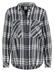 Urban Surface Bluzka w kolorze biało-antracytowym rozmiar: XS. Czarne bluzki damskie Urban Surface, xs, bez wzorów, z wiskozy, bez kołnierzyka, bez ramiączek. Za 43.37 zł.