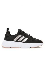Adidas Sneakersy Swift Run IG0560 Czarny. Czarne obuwie sportowe damskie Adidas, z materiału, bez zapięcia. Za 309.99 zł.
