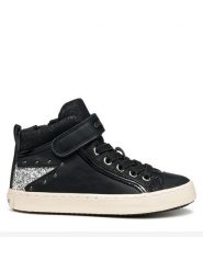 Geox Sneakersy J Kalispera J944GM 054GN C9244 S Czarny. Czarne buty sportowe dziewczęce Geox, z materiału, bez zapięcia. Za 209.99 zł.