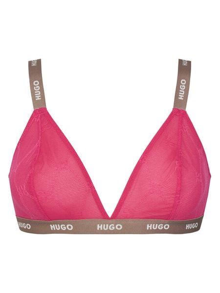 HUGO Biustonosz braletka 50535247 Różowy. Czerwone biustonosze Hugo, bez wzorów, z syntetyku. Za 109.99 zł.
