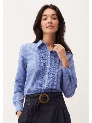 More & More Bluzka w kolorze niebieskim rozmiar: 36. Niebieskie bluzki damskie More & More, bez wzorów, bez kołnierzyka, bez ramiączek. Za 86.99 zł.