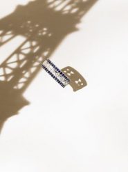 CARATELLI Złoty pierścionek "Melisandre" z diamentami rozmiar: 56. Niebieskie pierścionki damskie CARATELLI, z diamentem, złote. Za 1,652.99 zł.