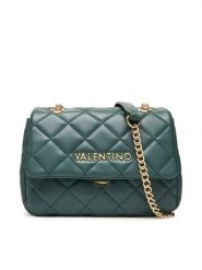 Valentino Torebka Ocarina VBS3KK05R Zielony. Zielone torebki wieczorowe damskie Valentino, bez wzorów, ze skóry, bez dodatków. Za 419.99 zł.