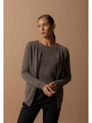 Perfect Cashmere Kaszmirowy kardigan w kolorze brązowym rozmiar: S. Brązowe kardigany damskie Perfect Cashmere, s, bez wzorów, z kaszmiru. Za 347.99 zł.
